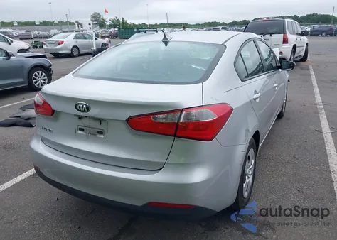2016 Kia Forte Lx из США, поврежденный, VIN KNAFX4A65G5498299